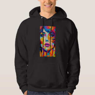 Moletom Colores Brilhantes Hippie-Pop-Art dos anos 70 e 80