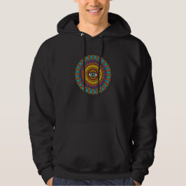 Moletom Colorful 90s Mandala Art -Trippy Third Eye Graphic