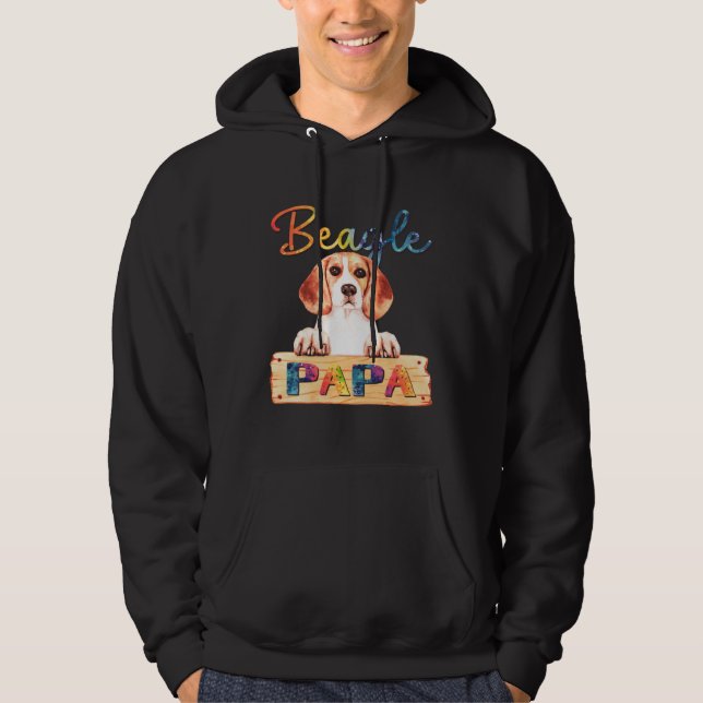 Moletom Colorful Beagle Papa  Dog Dad (Frente)