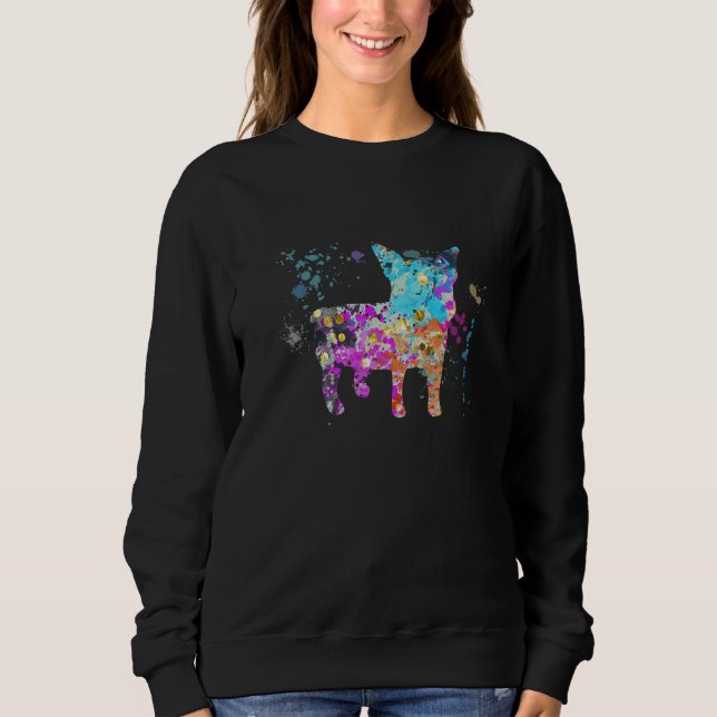 Moletom Colorful Boston Terrier  Dog Boston Terriers (Frente)