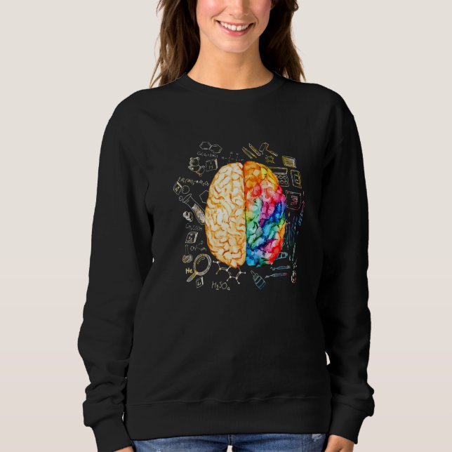 Moletom Colorful Brain  Science And  Neuroscience Neurolog (Frente)