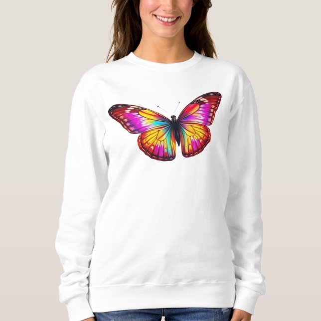 Moletom colorful butterfly art (Frente)
