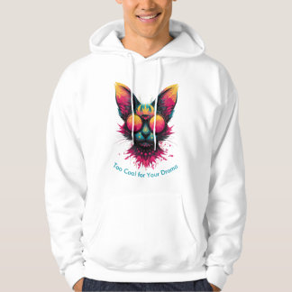 Moletom Colorful Cat with Glasses Men's Hoodie