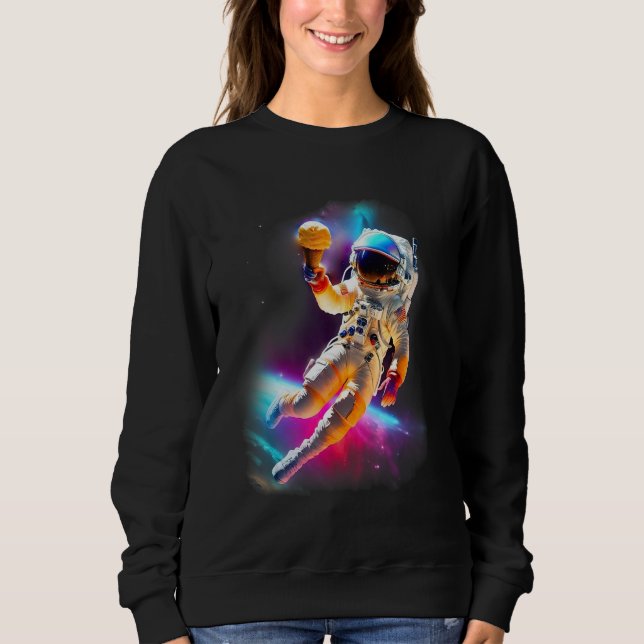 Moletom Colorful Cosmic Ice Cream Astronaut (Frente)