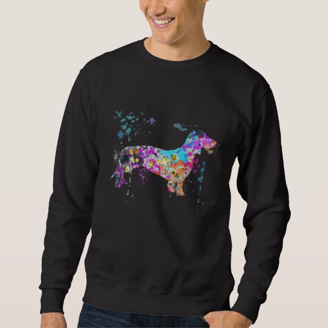 Moletom Colorful Dachshund   Dog Dachshunds (Frente)