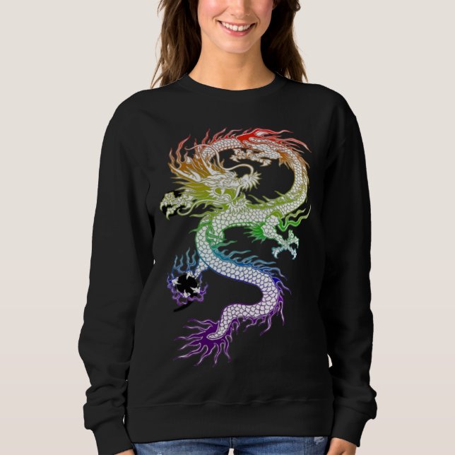 Moletom Colorful Dragon With Semi Colon  1 (Frente)