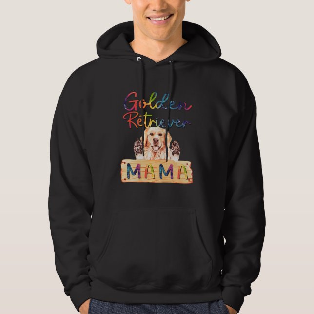 Moletom Colorful Golden Retriever Mama  Dog Mom (Frente)