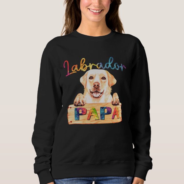 Moletom Colorful Labrador Papa  Dog Dad (Frente)