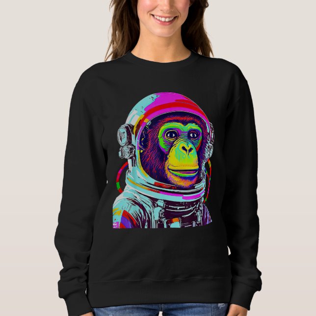Moletom Colorful Monkey Astronaut  Space Explorer (Frente)