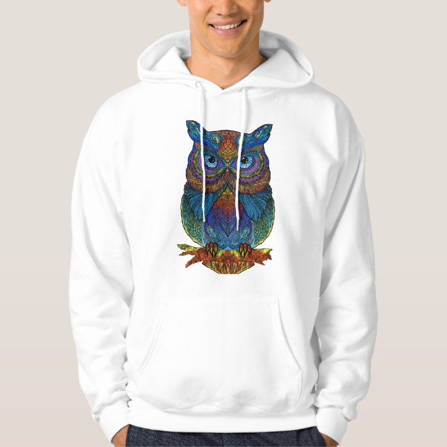 Moletom Colorful Owl Hoodie (Frente)