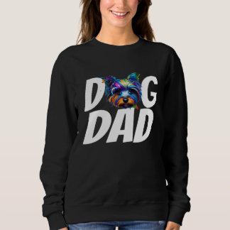 Moletom Colorful Watercolor Yorkshire Terrier Dog Dad Dog