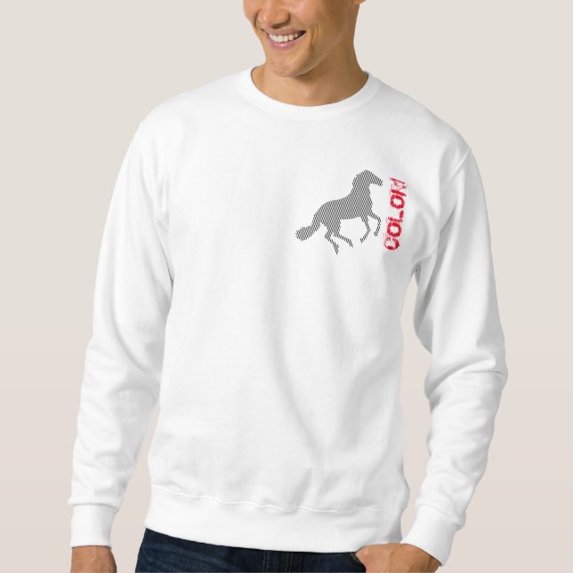 Moletom COLORI striped Stallion on Sweatshirt (Frente)