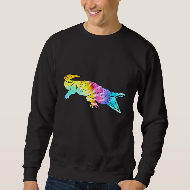 Moletom Colorida Tie Dye Alligator (Frente)
