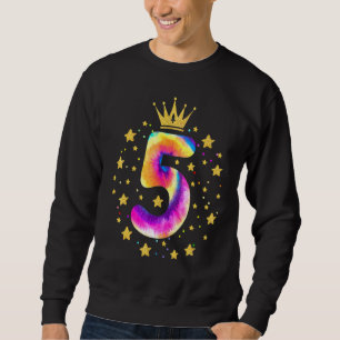 Moletom Colorida Tie Dye De 5 Anos Meninas Doce Cinco 5 B