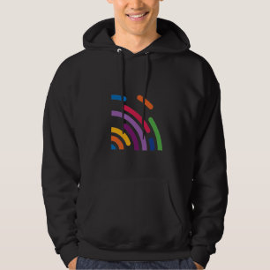Moletom Colorido de Onda de Sinal Camiseta Moder