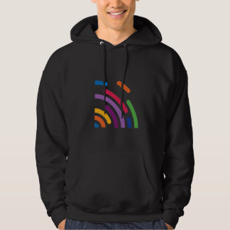 Moletom Colorido de Onda de Sinal | Camiseta Moder