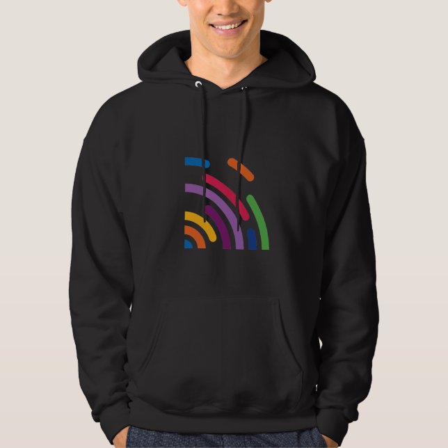 Moletom Colorido de Onda de Sinal | Camiseta Moder (Frente)