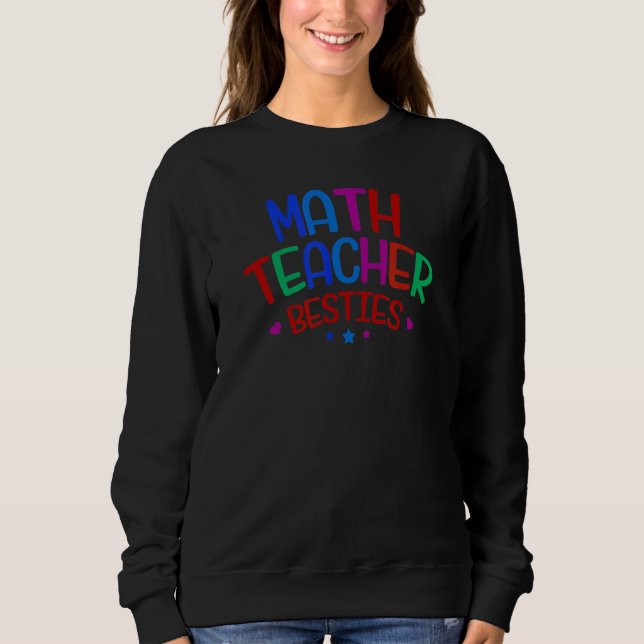 Moletom Colorido Professor de Matemática Bestie (Frente)