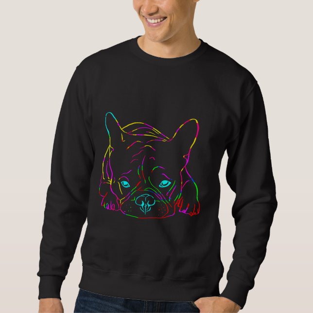 Moletom Colorir Bulldog Francês 48 (Frente)