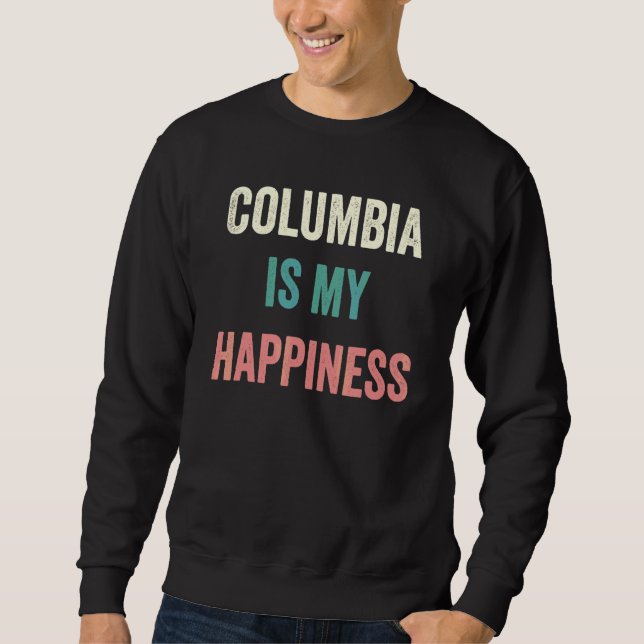 Moletom Columbia É Minha Felicidade (Frente)