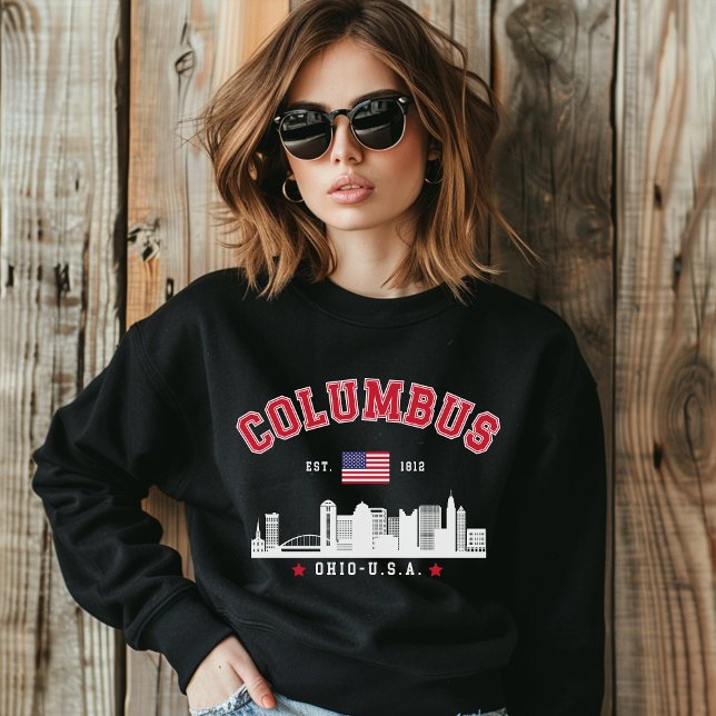 Moletom Columbus Ohio Skyline Graphic (Criador carregado)