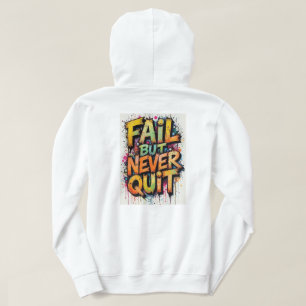 Moletom com capuz adulto branco com desenho