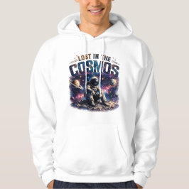 Moletom com Capuz Astronauta Perdido no Cosmos Bra