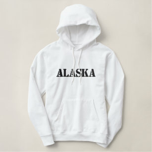 Moletom Com Capuz Bordado Feminino Damas "Alaska" Puxem Sobre Hoodie