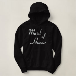 Moletom Com Capuz Bordado Feminino Hoodie de Madrinha de casamento bordada