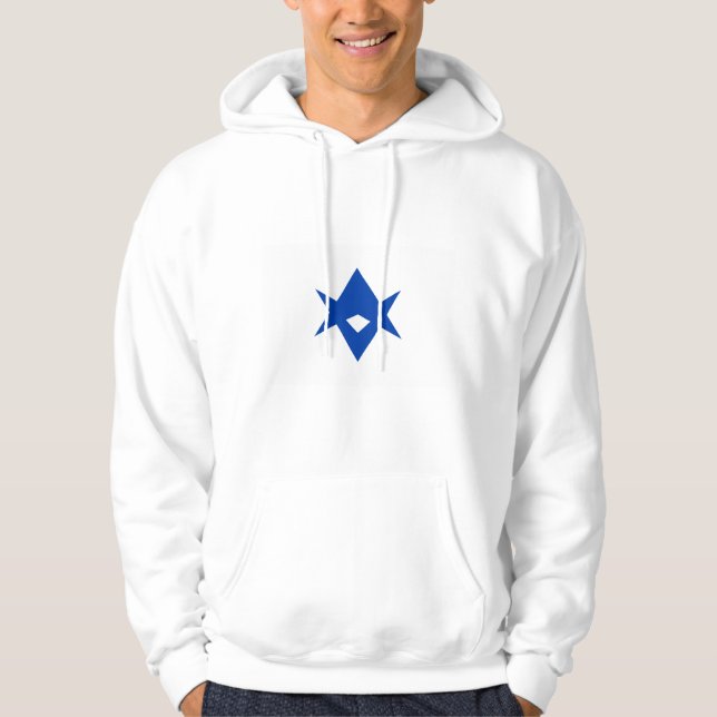 Moletom com Capuz com a Bandeira da Cidade de Toyo (Frente)
