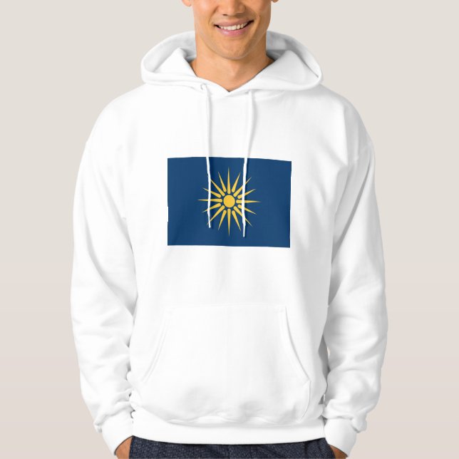 Moletom com Capuz com a Bandeira da Macedônia, Gré (Frente)