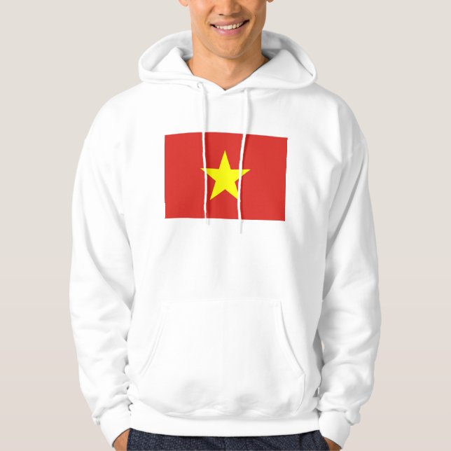 Moletom com Capuz com a Bandeira do Vietnã (Frente)