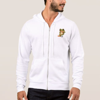 Moletom com Capuz com Zíper para Adulto Lucky Frog