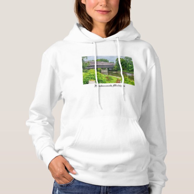 Moletom com Capuz da Ponte Cobierta de Frankenmuth (Frente)