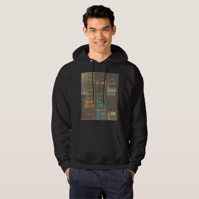 Moletom com Capuz de Arte Abstrata (Frente Completa)
