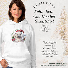 Moletom com Capuz de Filhote de Urso Polar de Nata