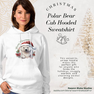 Moletom com Capuz de Filhote de Urso Polar de Nata