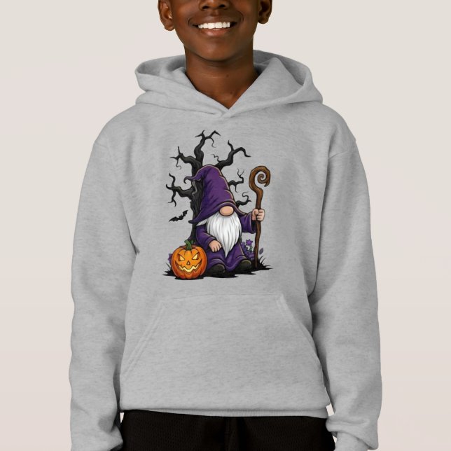 Moletom com Capuz de Gnome de Halloween para Crian (Frente)