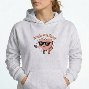 Moletom com capuz de presente engraçado coração re