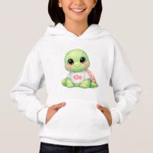 Moletom com Capuz de Tartaruga Marinha Bebê Fofo K