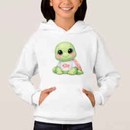 Moletom com Capuz de Tartaruga Marinha Bebê Fofo K