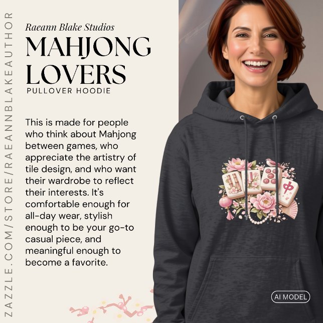 Moletom com Capuz dos Amantes de Mahjong (Criador carregado)