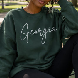 Moletom com capuz e fechadura State of Georgia