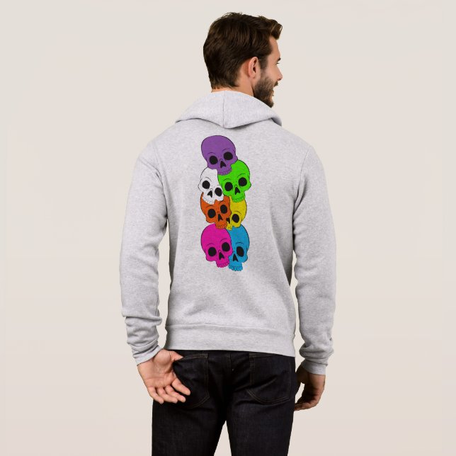 Moletom com Capuz e Zíper Masculino (Parte Traseira Completa)