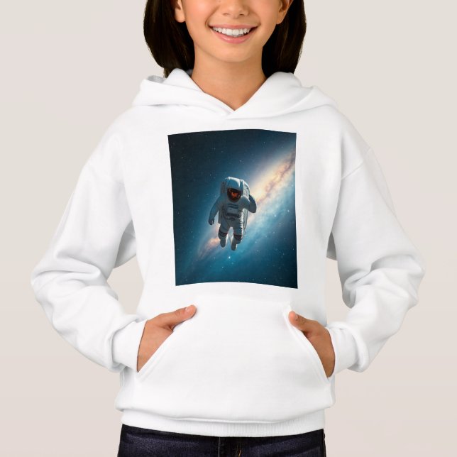 Moletom com Capuz Espaço Galáxia Astronauta Kids (Frente)