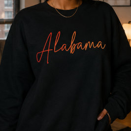 Moletom com capuz fechado do Estado do Alabama