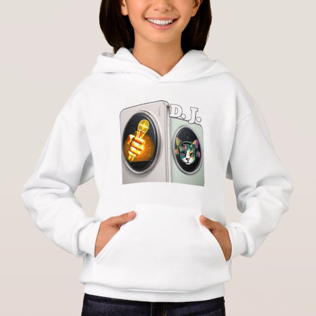 Moletom com Capuz Feminino de Design Digital Color (Frente)