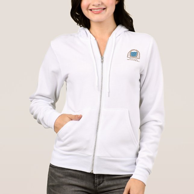 Moletom com capuz feminino Old Croton Aqueduct (Frente)