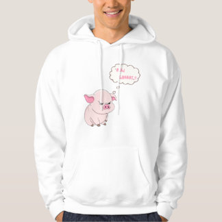 Moletom com Capuz Funny Angry Pig Now Whaat