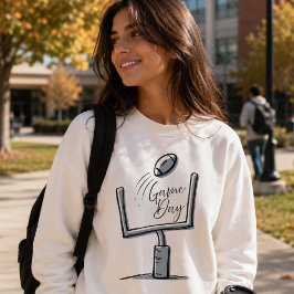 Moletom com Capuz Game Day Goal Post Crewneck